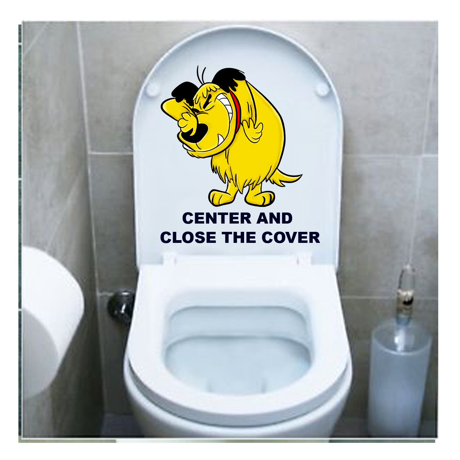 Muttley Sticker Cover Seat Tablet Toilet Toilet Seat Sticker 1pc
