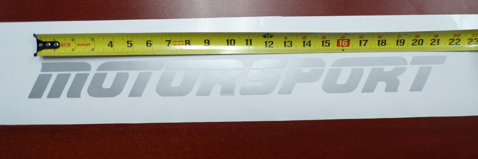 FORD MOTORSPORT TRUCK VINYL DECAL OFFROAD CAR STICKER SILVER GREY MADE IN USA