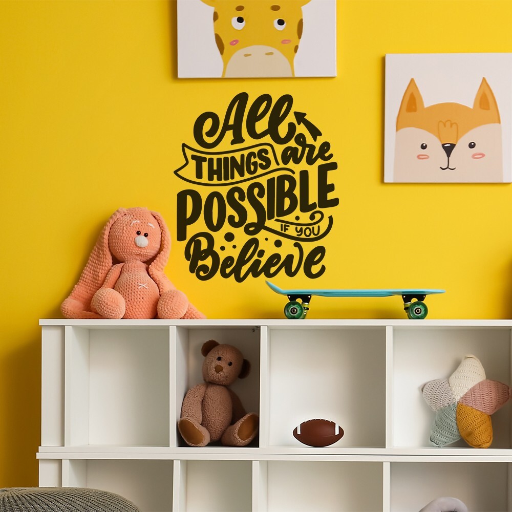 Inspirational Wall Decals for Bedroom Motivational Decal Quote Positive Sticker