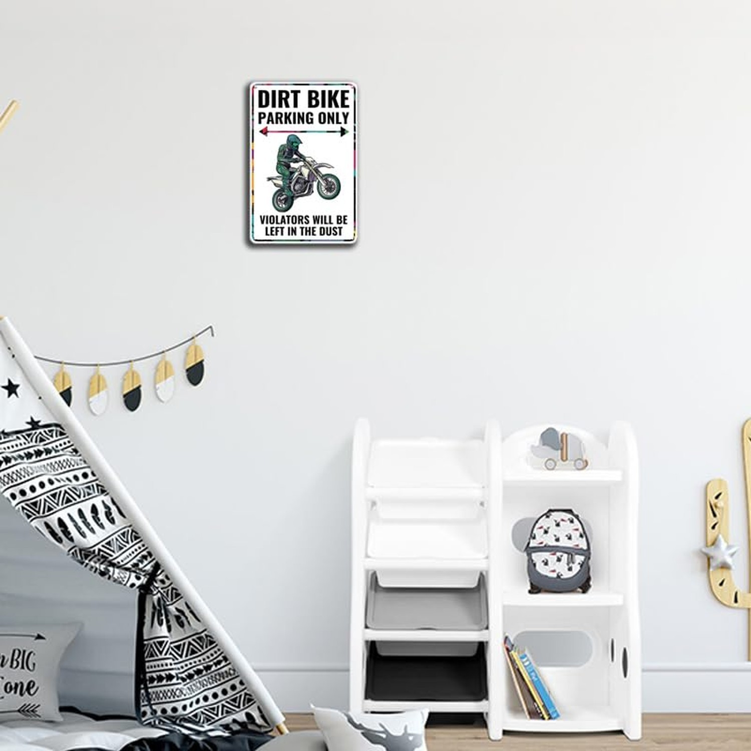 Dirt Bike Accessories Dirt Bike Sign Decor for Boy's Room Mancave Decor Dirtb…