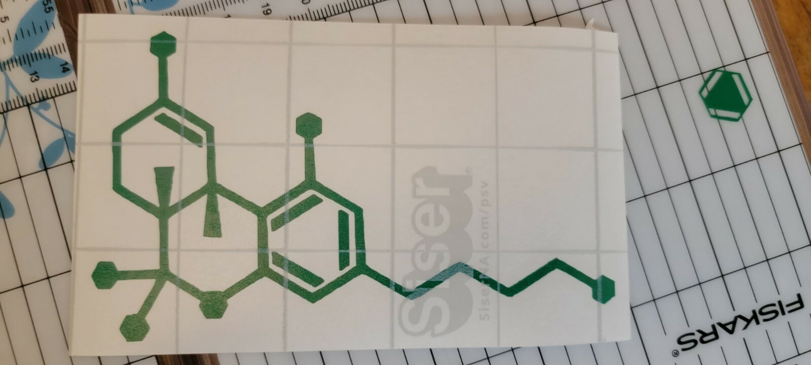 THC Molecule weed Cannabis Vinyl Decal Sticker 420 Marijuana pot