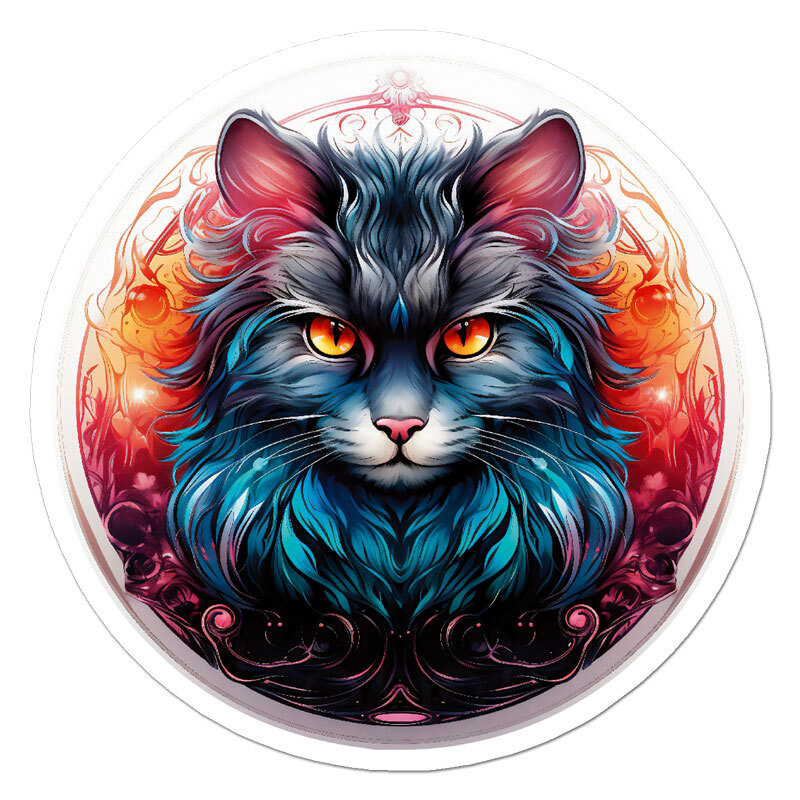 Cat Feline, Vinyl Decal Sticker, Indoor Outdoor, 3 Sizes, #11908