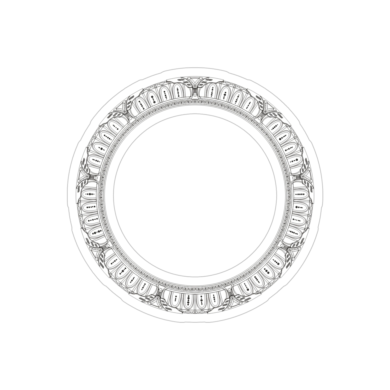 Stargate Destiny Transparent Outdoor Stickers, Die-Cut, 1pc