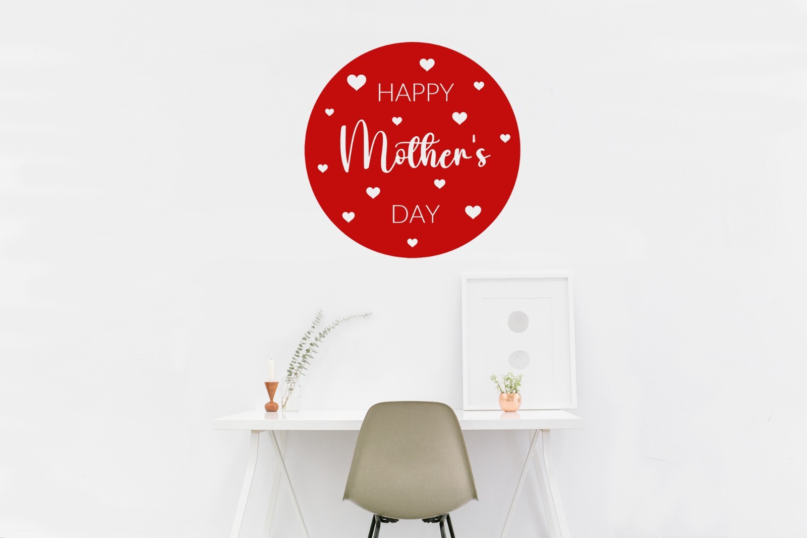 Happy Mother's Day Window Sticker Mothering Sunday Love Decal Shop Cafe Home