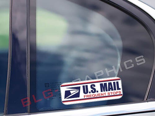 U.S. MAIL Decal Postal Service Sticker Post Office Carrier Car Truck SUV
