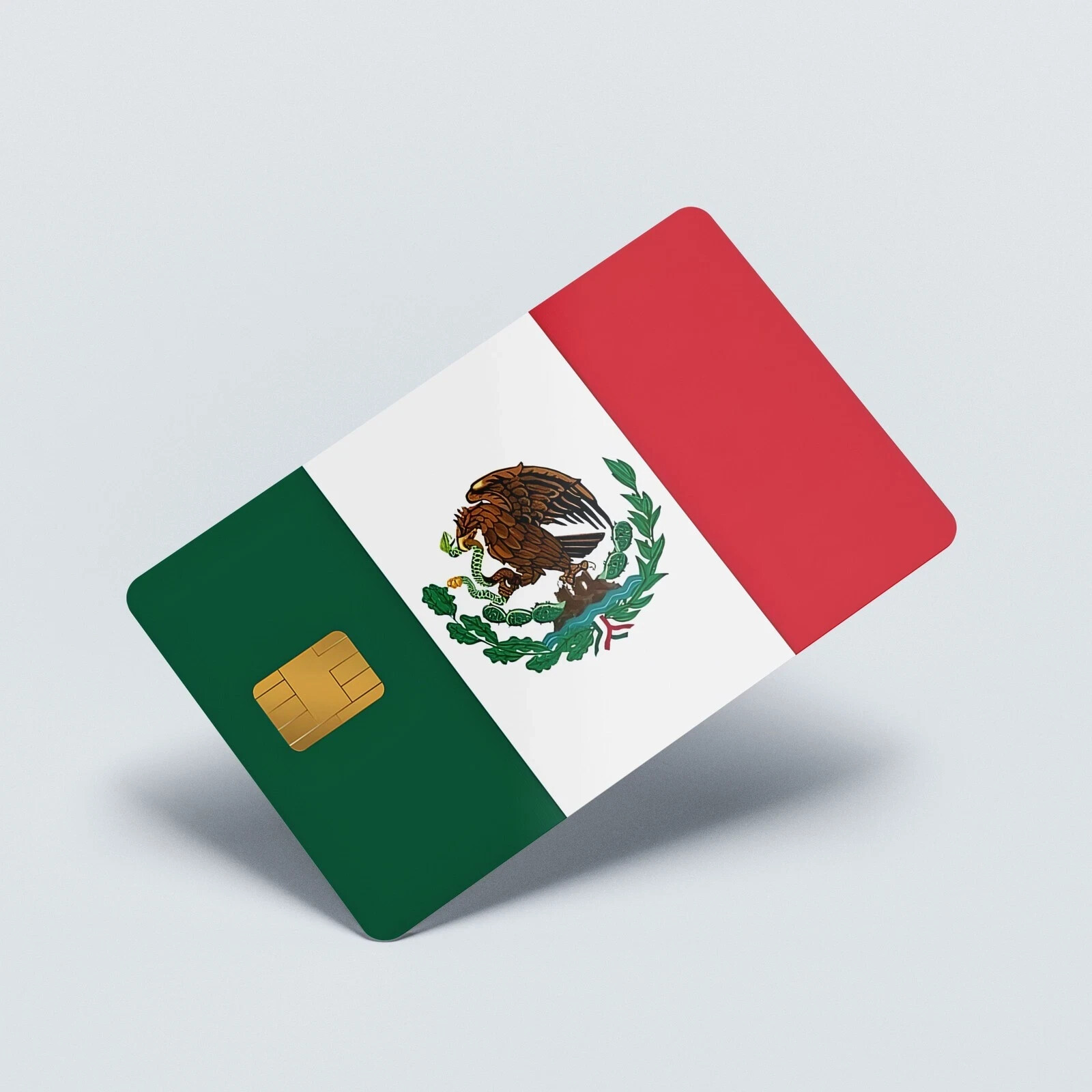 Credit Card Skin Stickers Mexican Flag UV Vinyl Sticker Card Skins Pack of 2