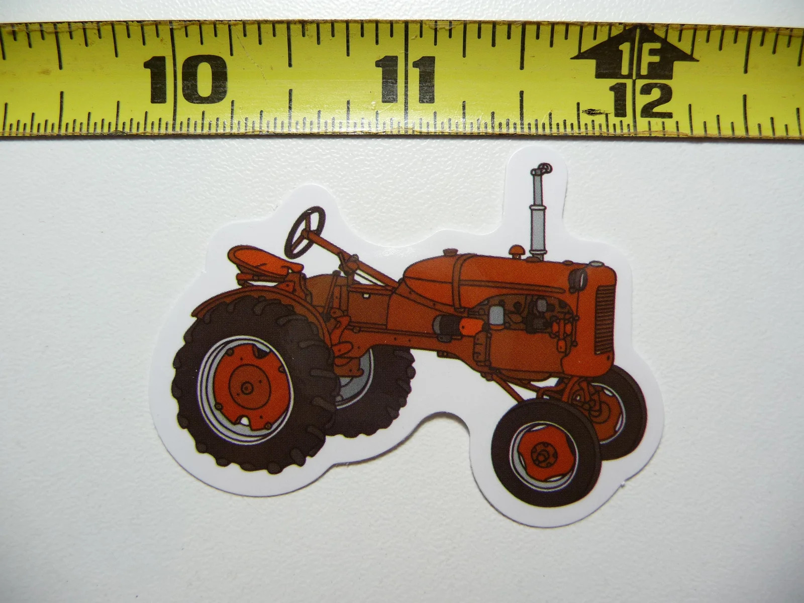 CARTOON OLD TRACTOR METAL SEAT SMALL STICKER DECAL FARM FARMING COUNTRY LIFE