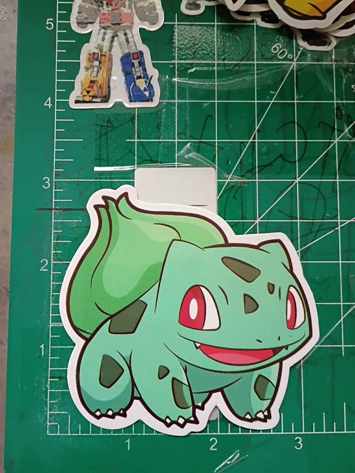 POKEMON STICKER XBULBASAUR 3X3 INCHES STICKER X VYNIL DIE CUT STICKER HIGH GLOSS