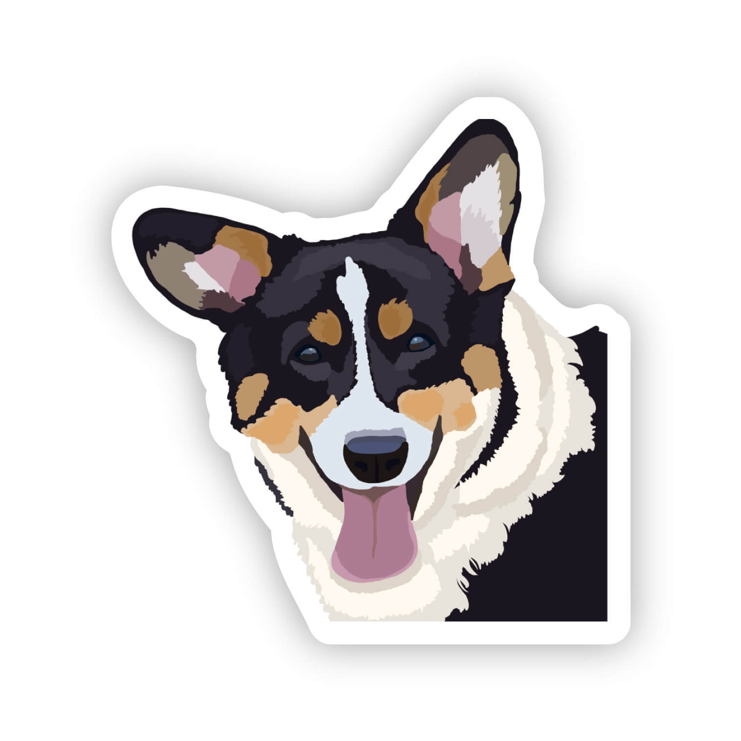 Pembroke Welsh Corgi Dog Sticker Water Bottle, Laptop, Phone, Dishwasher Safe