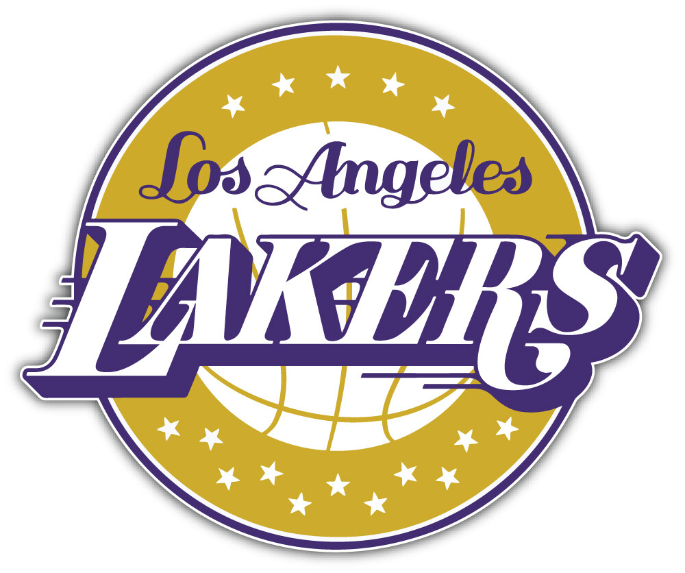 Los Angeles Lakers NBA Basketball Sport Logo Car Bumper Sticker Decal "SIZES"