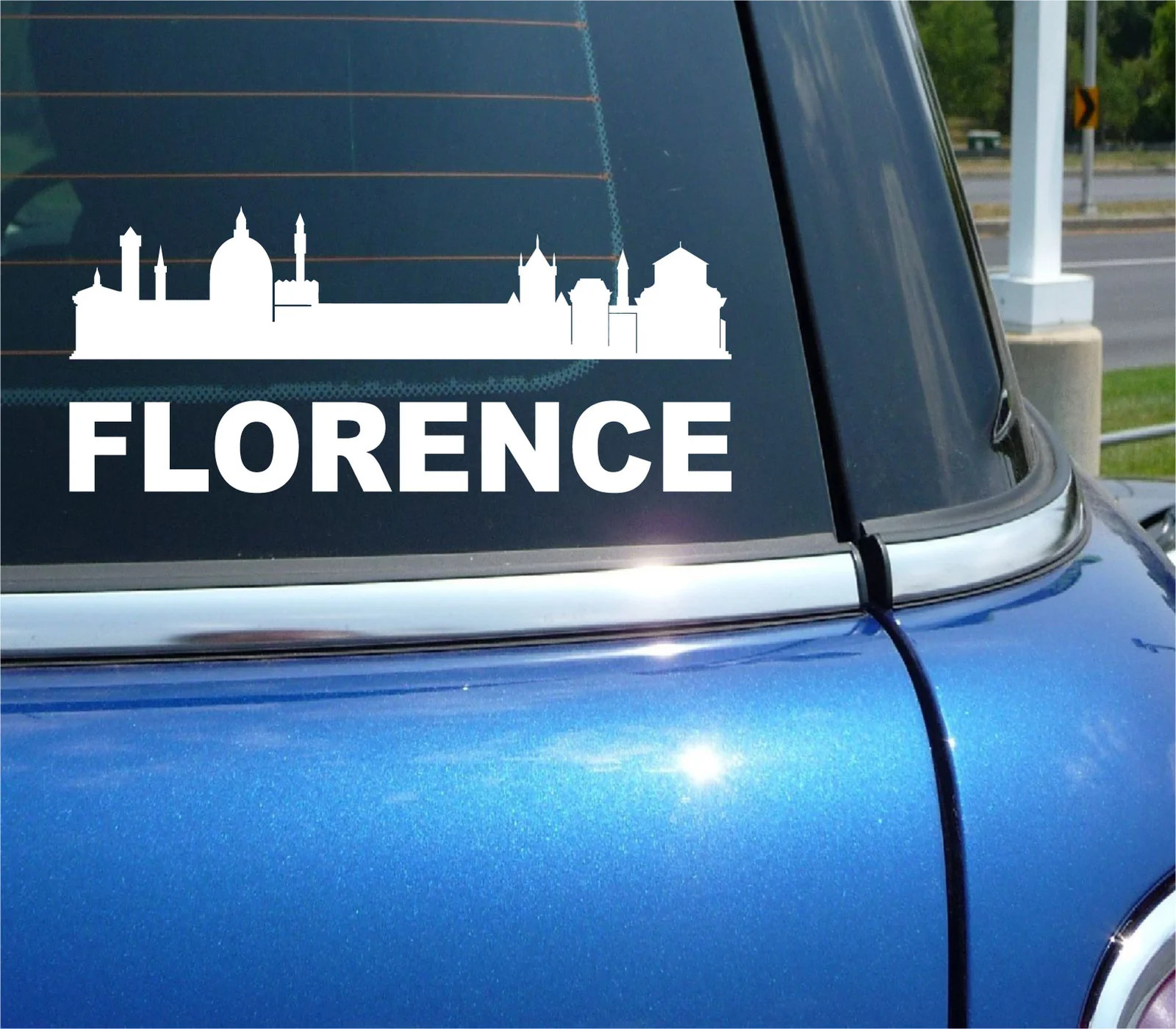 FLORENCE ITALY CITY SKYLINE CITYSCAPE CAR WALL DECAL BUMPER STICKER