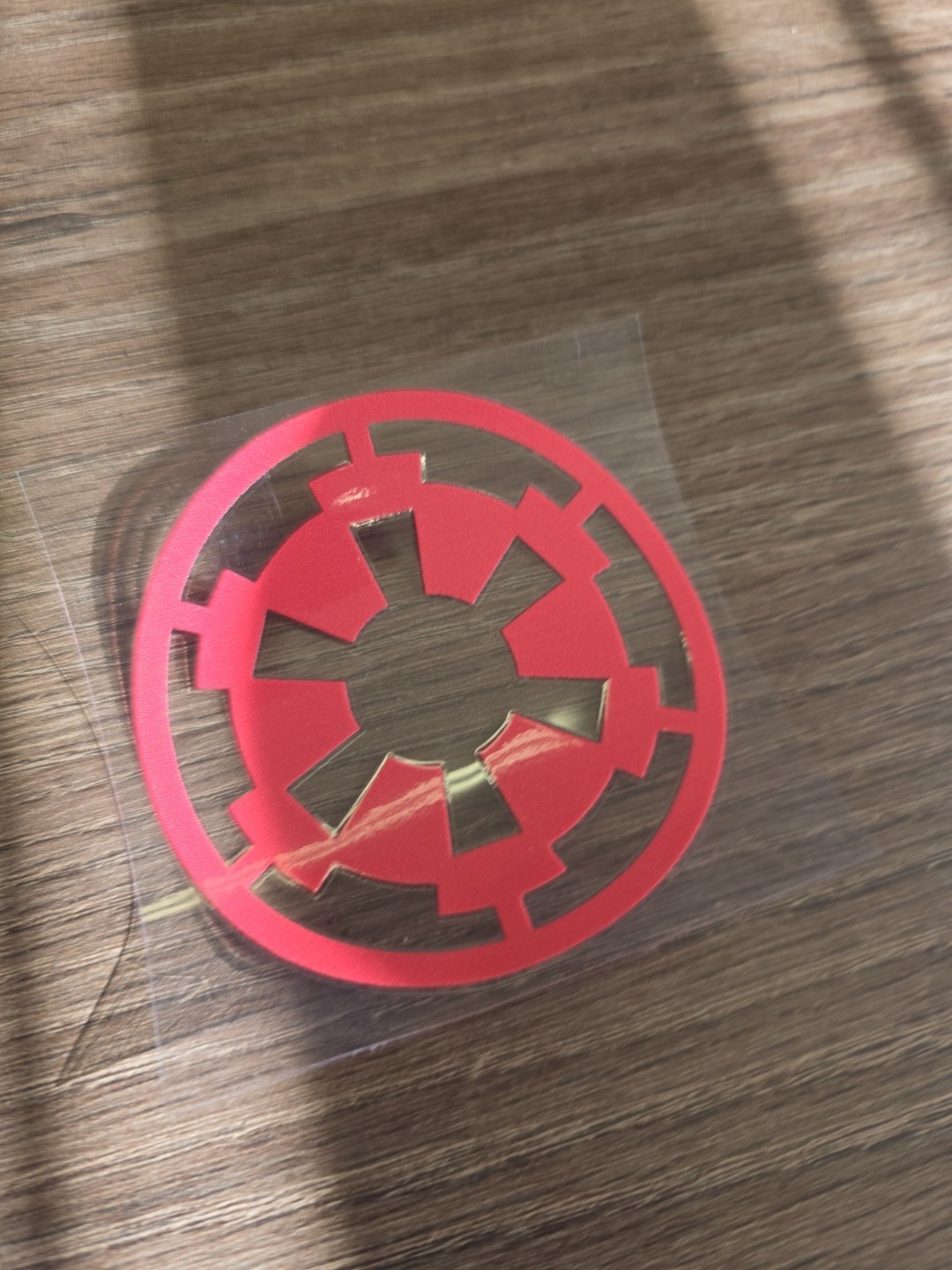 Galactic Empire Star Wars Red UVDTF Decal Made In USA Waterproof