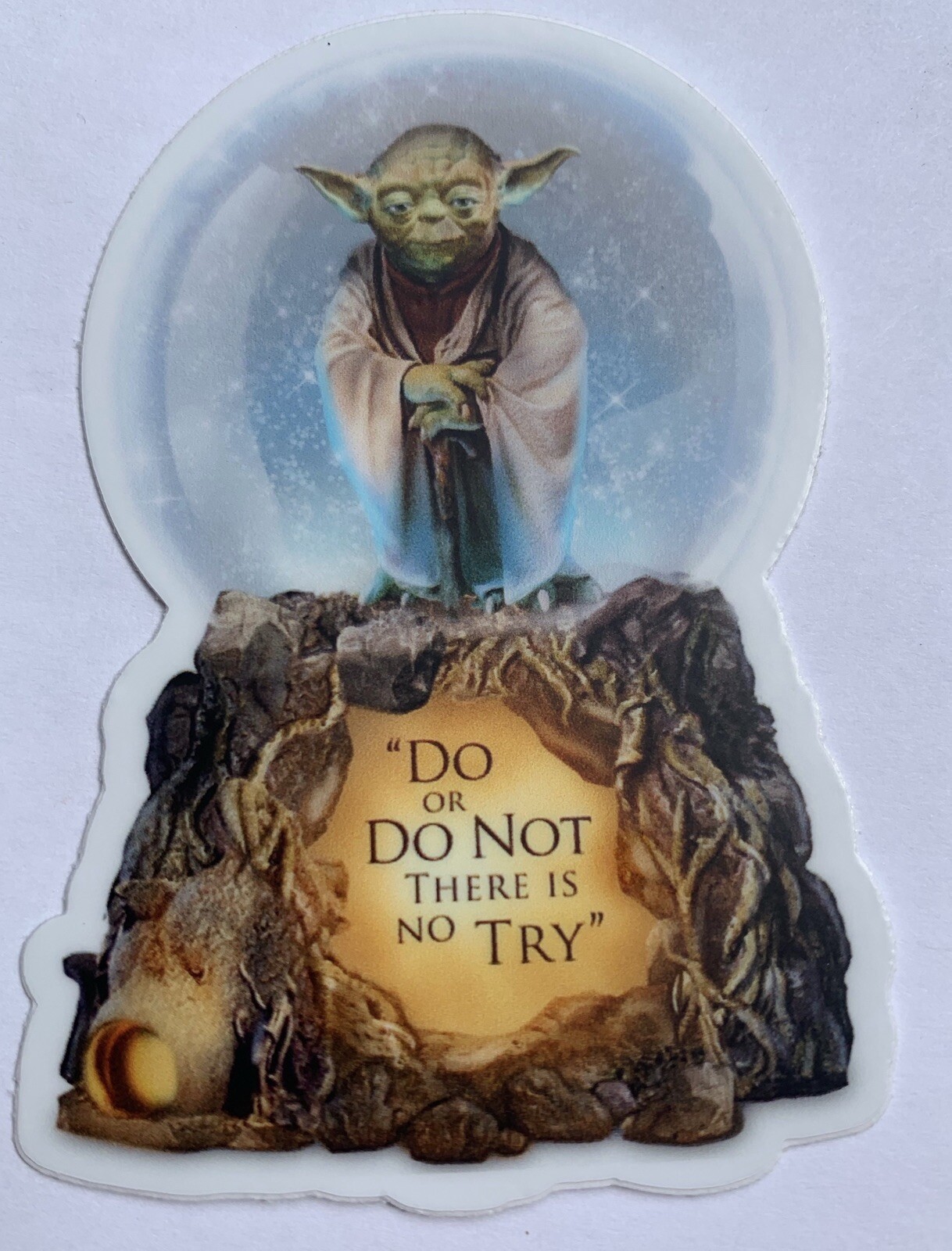 Classic Yoda Quote Sticker Mandalorian Star Wars Vinyl Jedi Decal