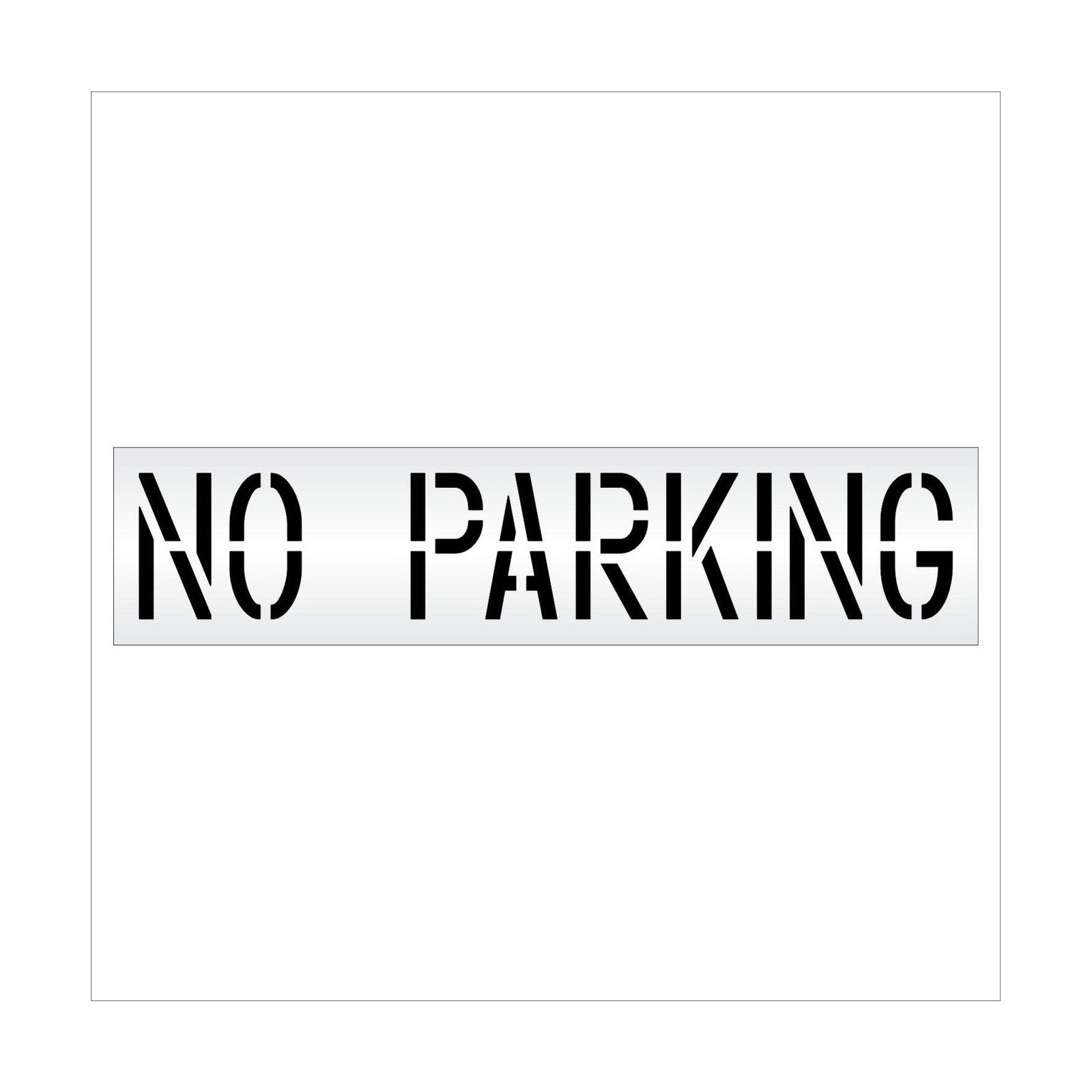 Pavement Marking Stencils – 18 inch NO Parking Stencil – 18" x 99" x 1/16" (…