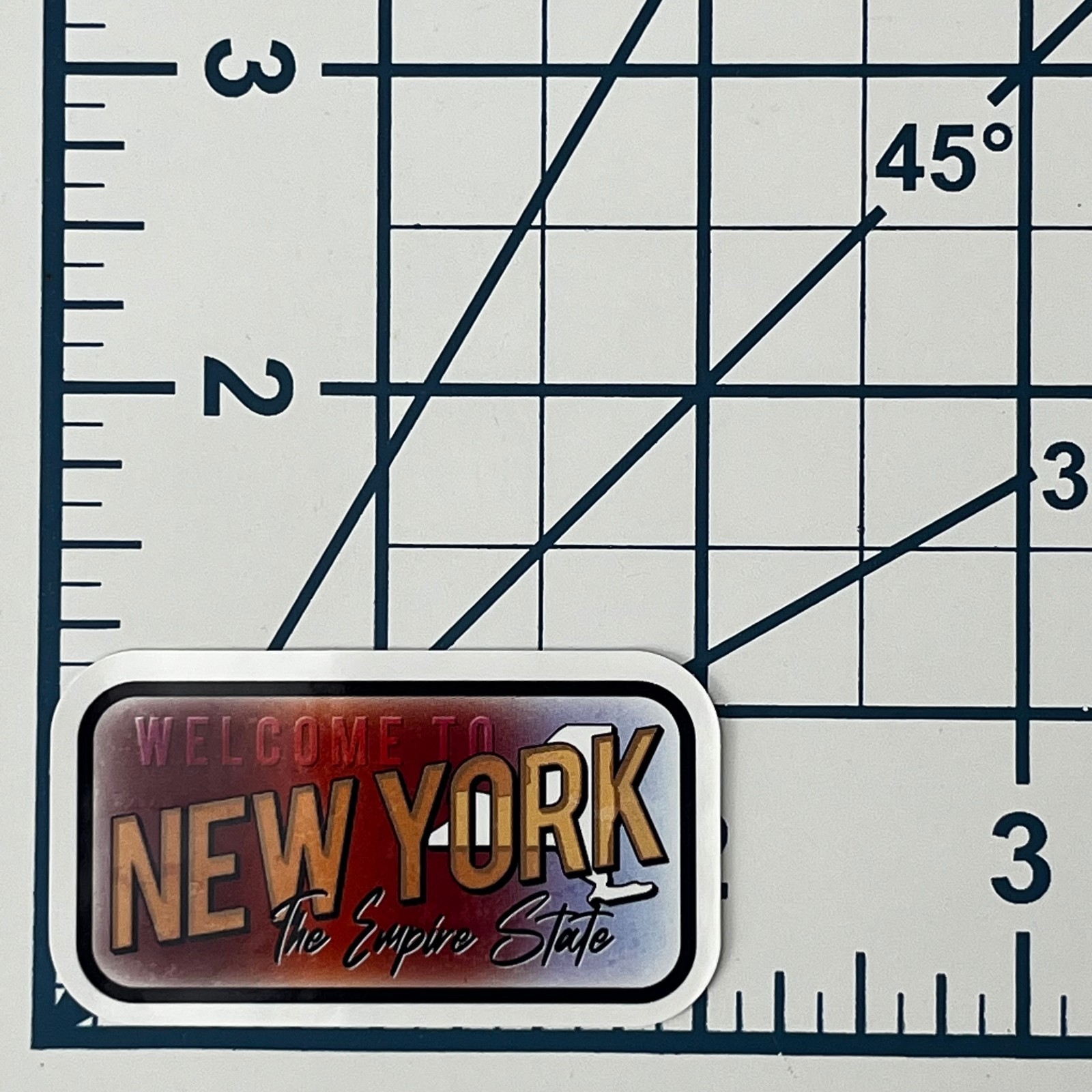 Welcome to New York Empire State Vinyl Sticker Decal State Map Souvenir Travel