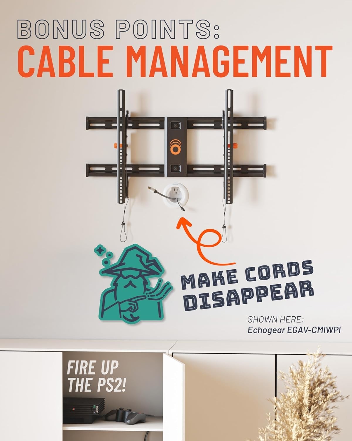 Wall Mount TV Bracket for TVs Up to 90"