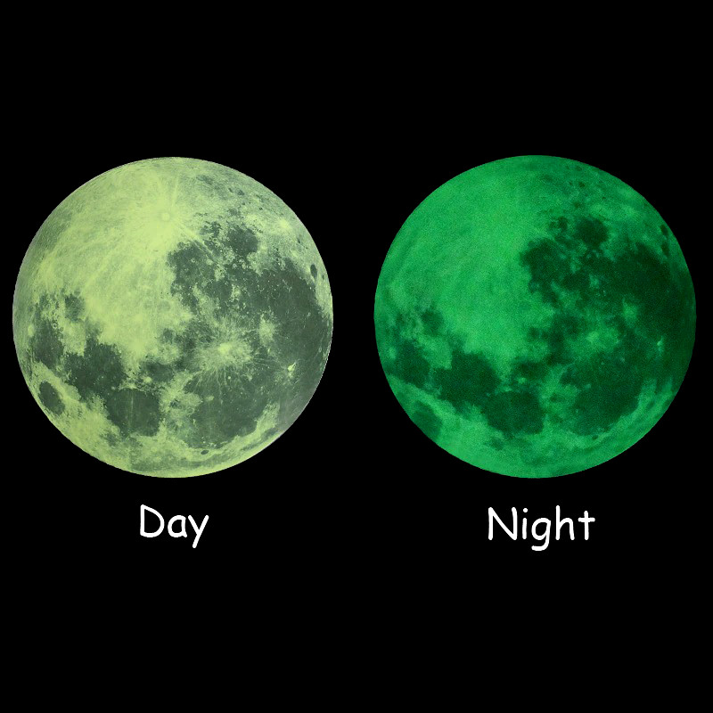 3D Luminous Moon Wall Stickers for Kids Room Living Room Baby Nursery Bedroom