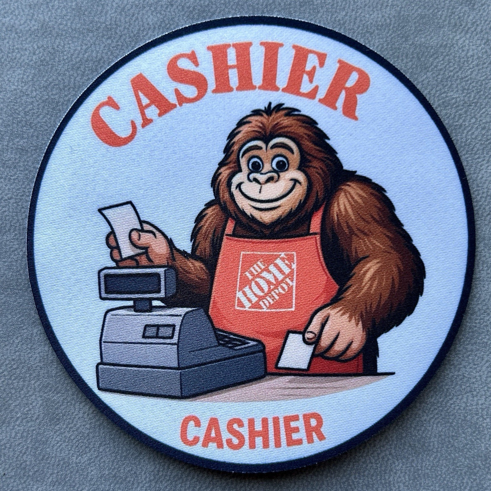 Home Depot Apron Patch Badge Cashier Department Associate Bigfoot Sasquatch