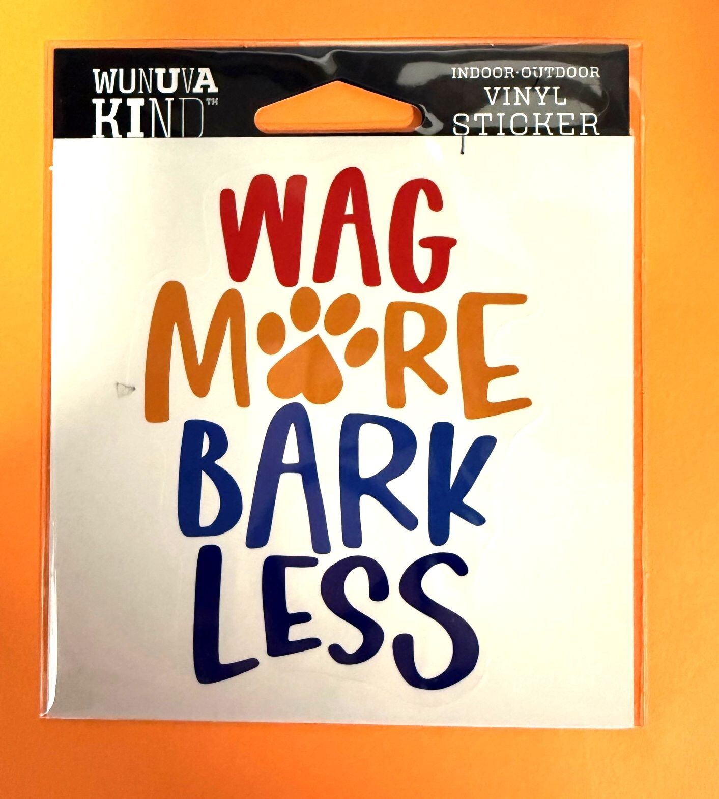 WAG MORE BARK LESS DOG PET 4" VINYL DECAL STICKER FREE SHIP