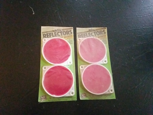 Vintage Hy-Ko Products Screw On Bracket Red Reflector Diameter Lot Nos