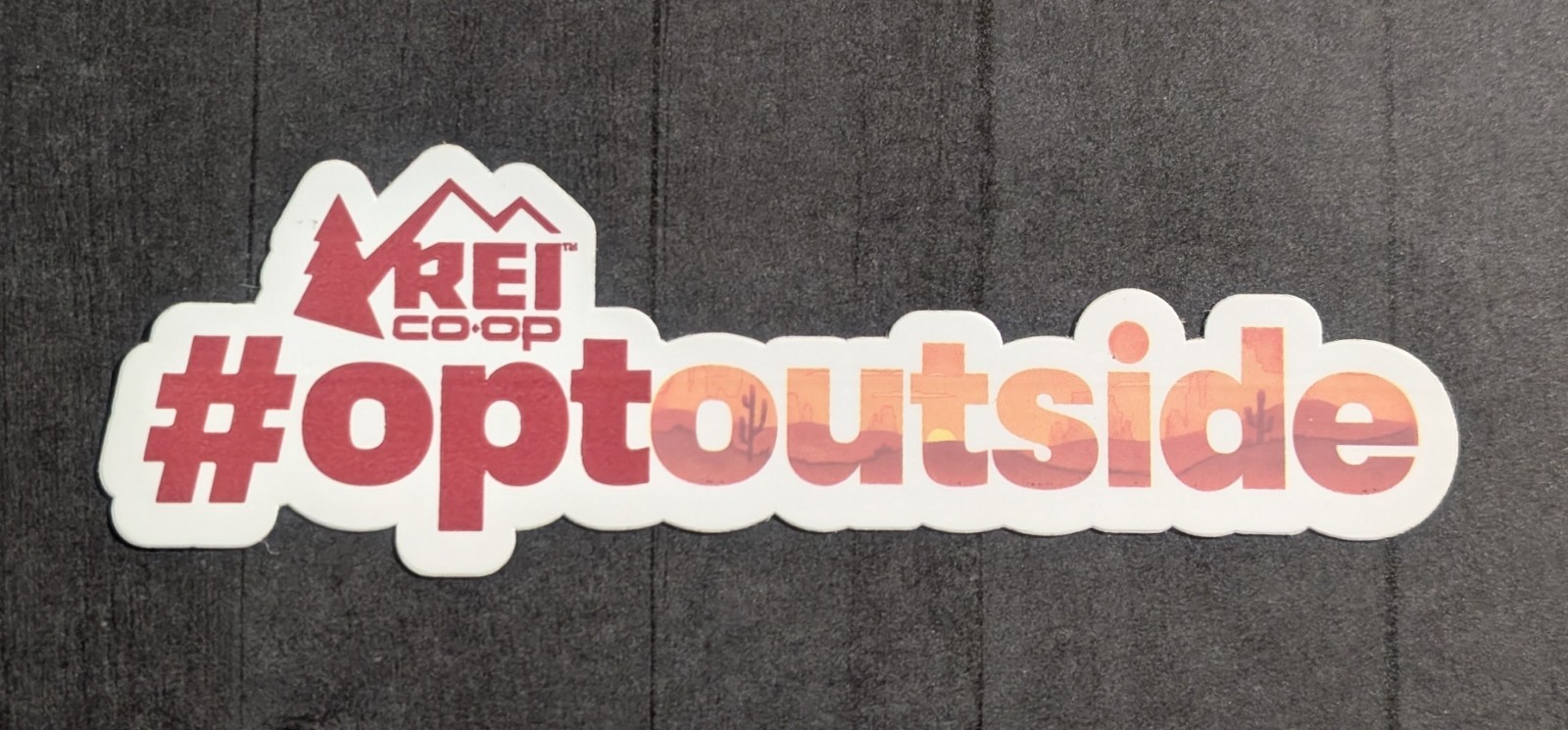 REI Co-op #OptOutside Sticker – Opt Outside Die-Cut Outdoor Camping Recreation