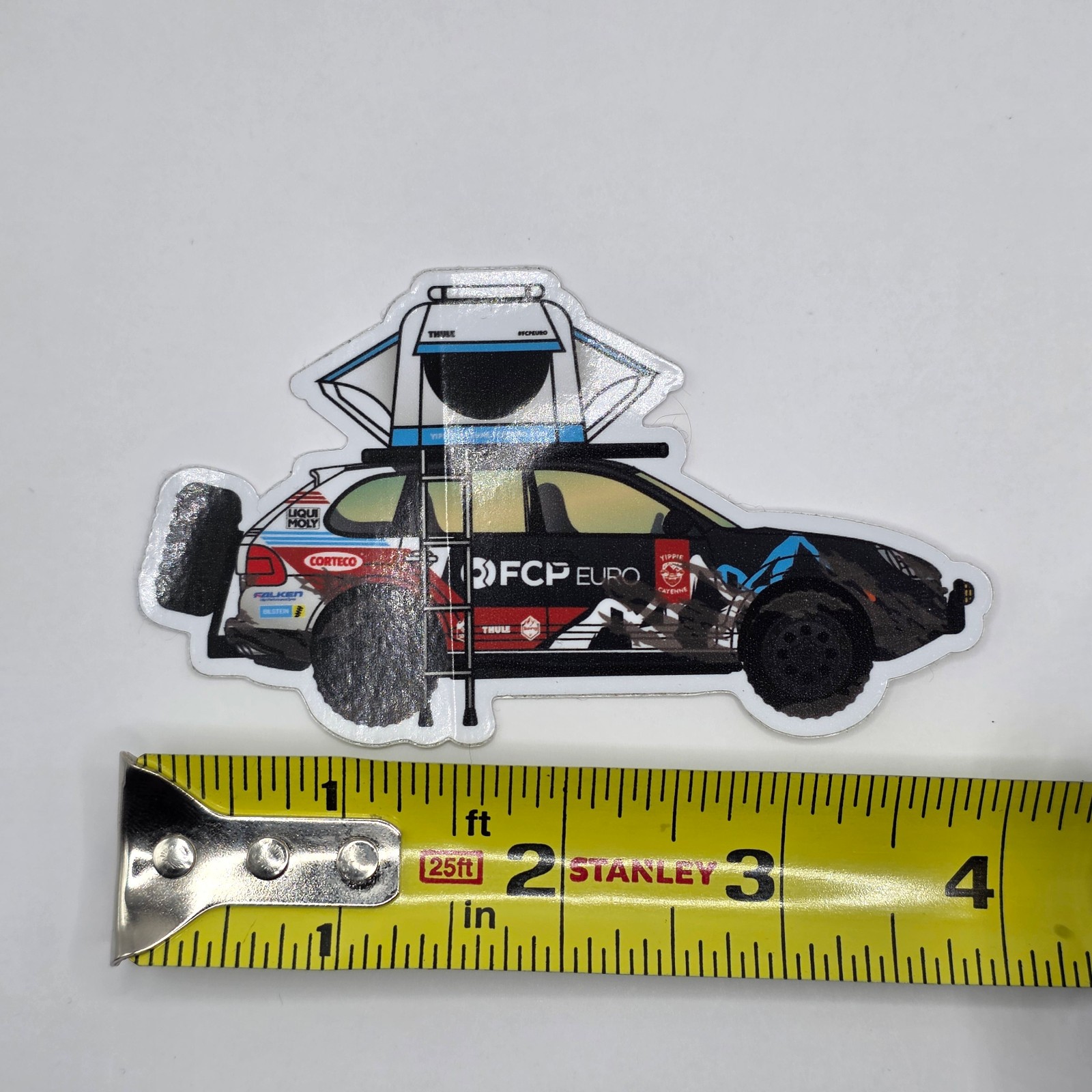 Camping Porsche 4" Sticker from FCP Euro – Car Decal Mechanic Liqui Moly Modded