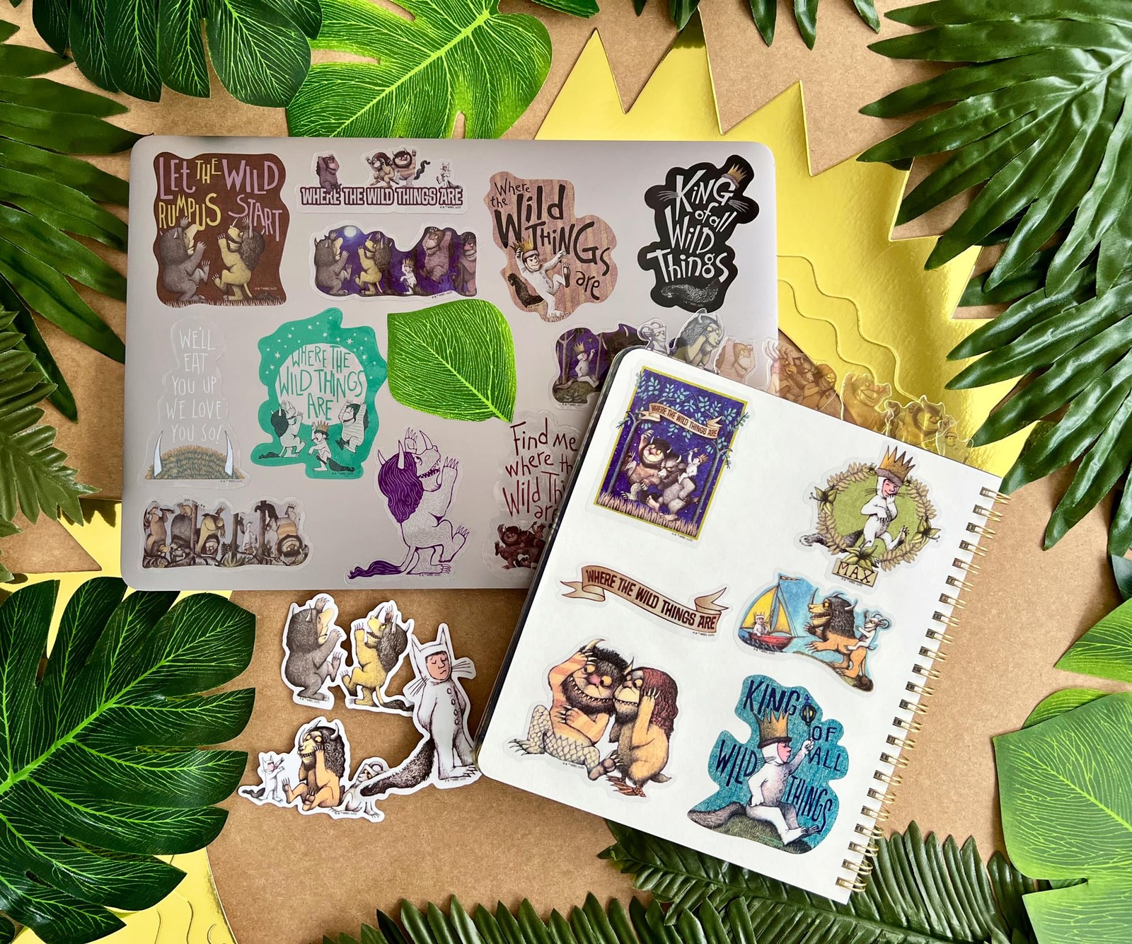 Conquest Journals Where The Wild Things are Clear Vinyl Decal Multi-colored