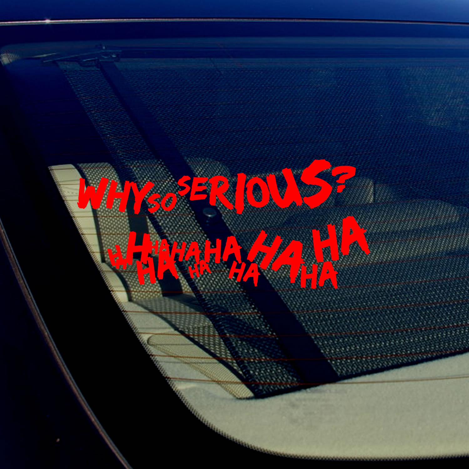 Joker Haha Serious Super Bad Evil Body Window Car Red Sticker Decal Pack of 2 FD