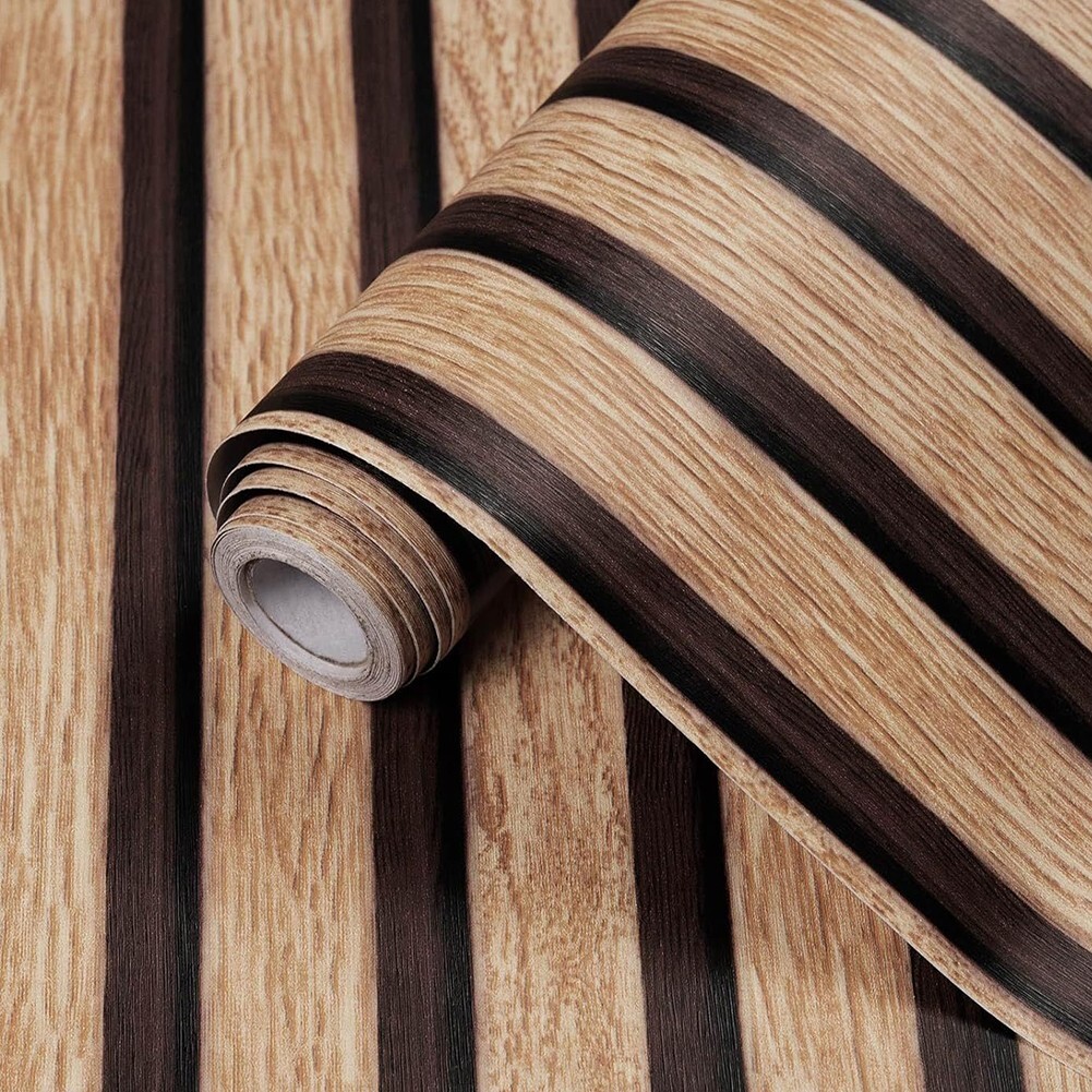 45CM*3 Meters Waterproof Imitation Wood Grain Wall Stickers For Wall Renovation