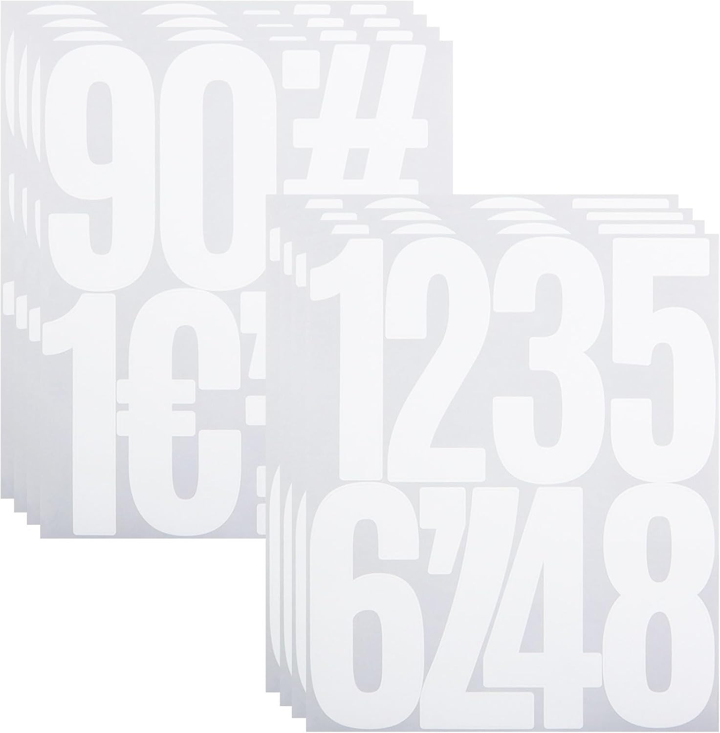 5 Inch Vinyl Number Stickers,Self-Adhesive Large Numbers 0-9 Sticker for Mailbox