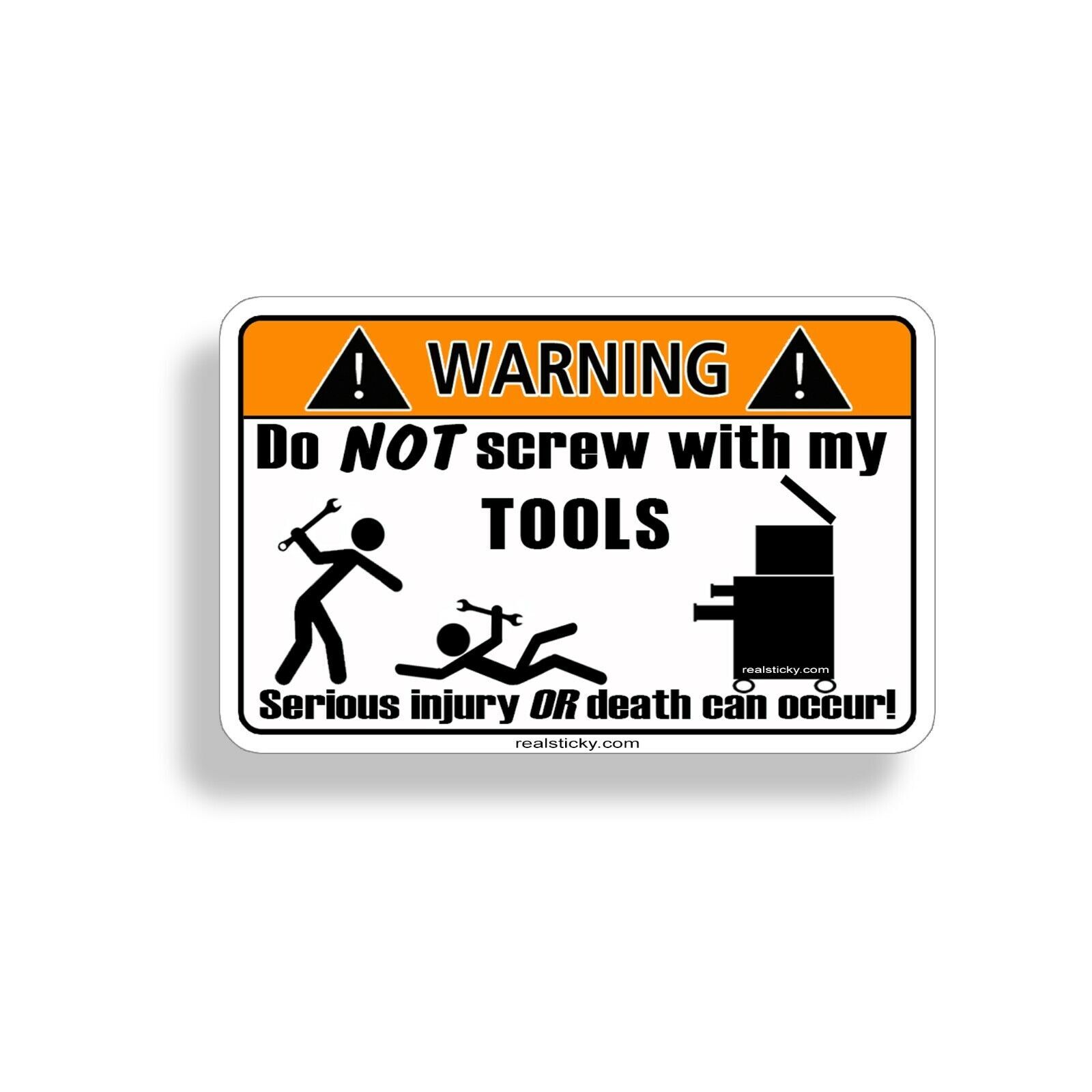 Tool Warning Sticker Decal