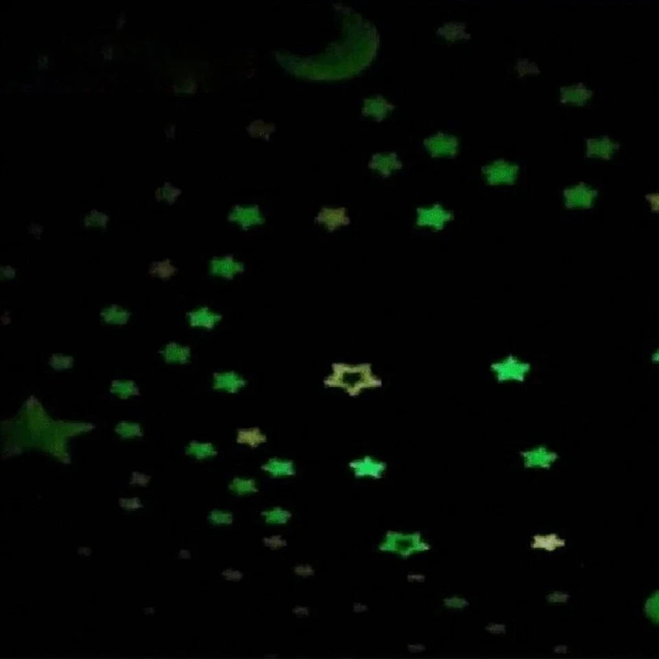 100pcs Glow In The Dark Stars Luminous Wall & Ceiling Star Stickers Home Decor