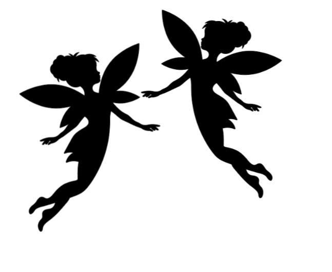 Tiny Fairy Vinyl Decal Sticker Rearview Mirror Car Truck Fairies Set of 2