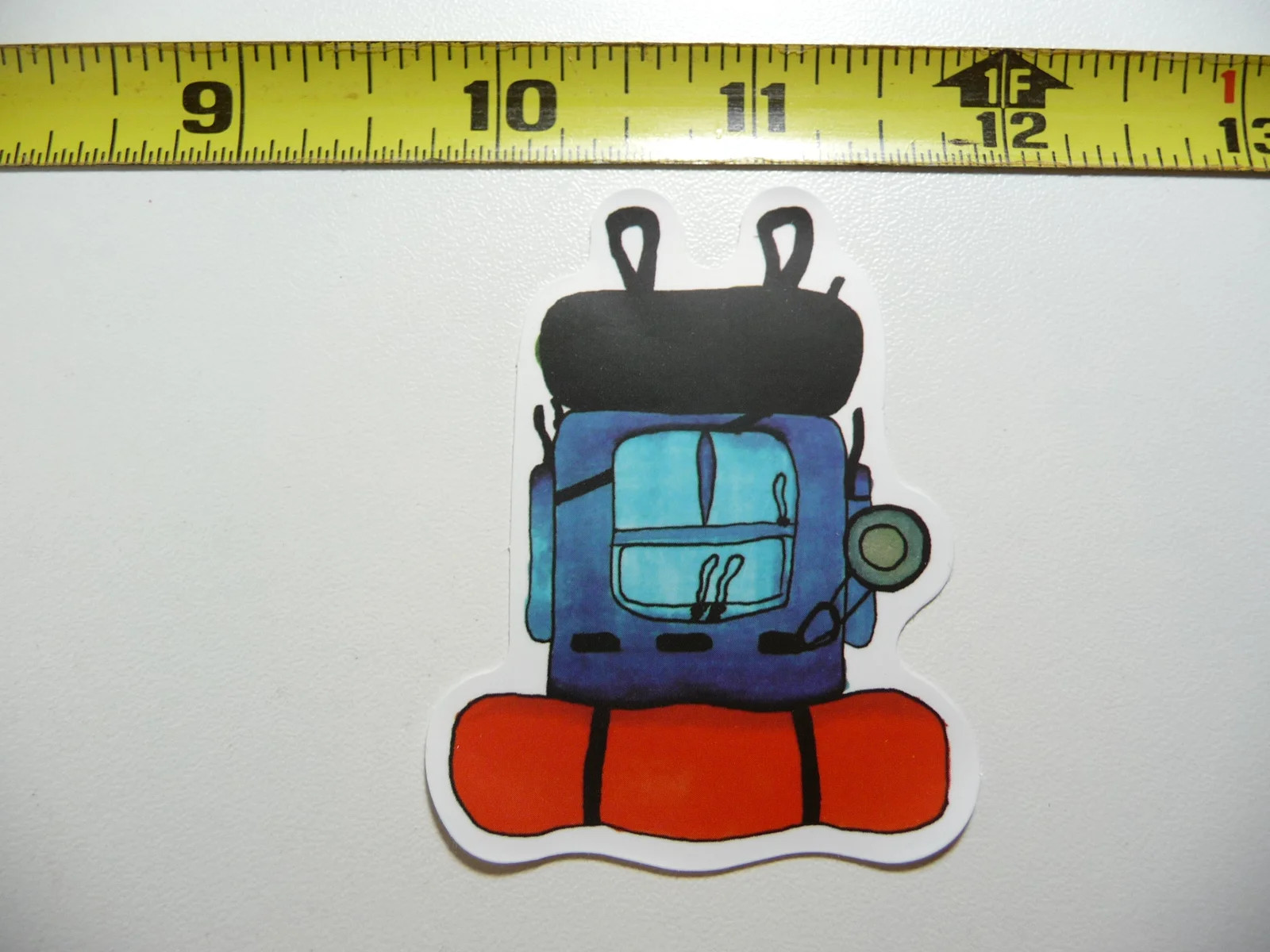 LOADED BACKPACK HIKE HIKING CAMP CAMPING SMALL STICKER DECAL S NATURE VACATION