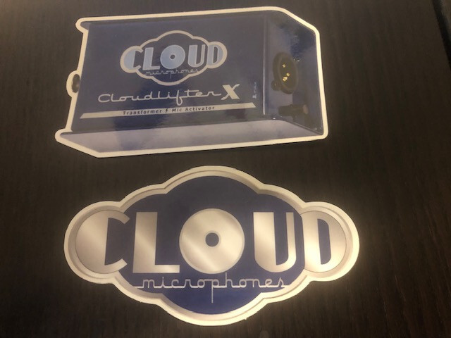 CLOUD Microphone Co. Logo STICKER 2PC SET
