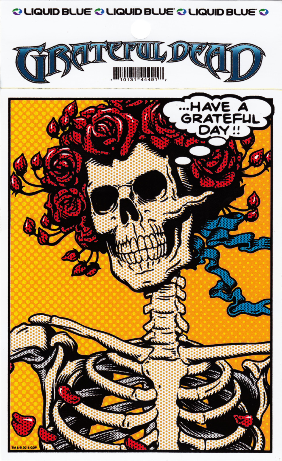 Sticker – Grateful Dead Pop Art Skeleton Rock Music Band 60s Sixties Decal 5706