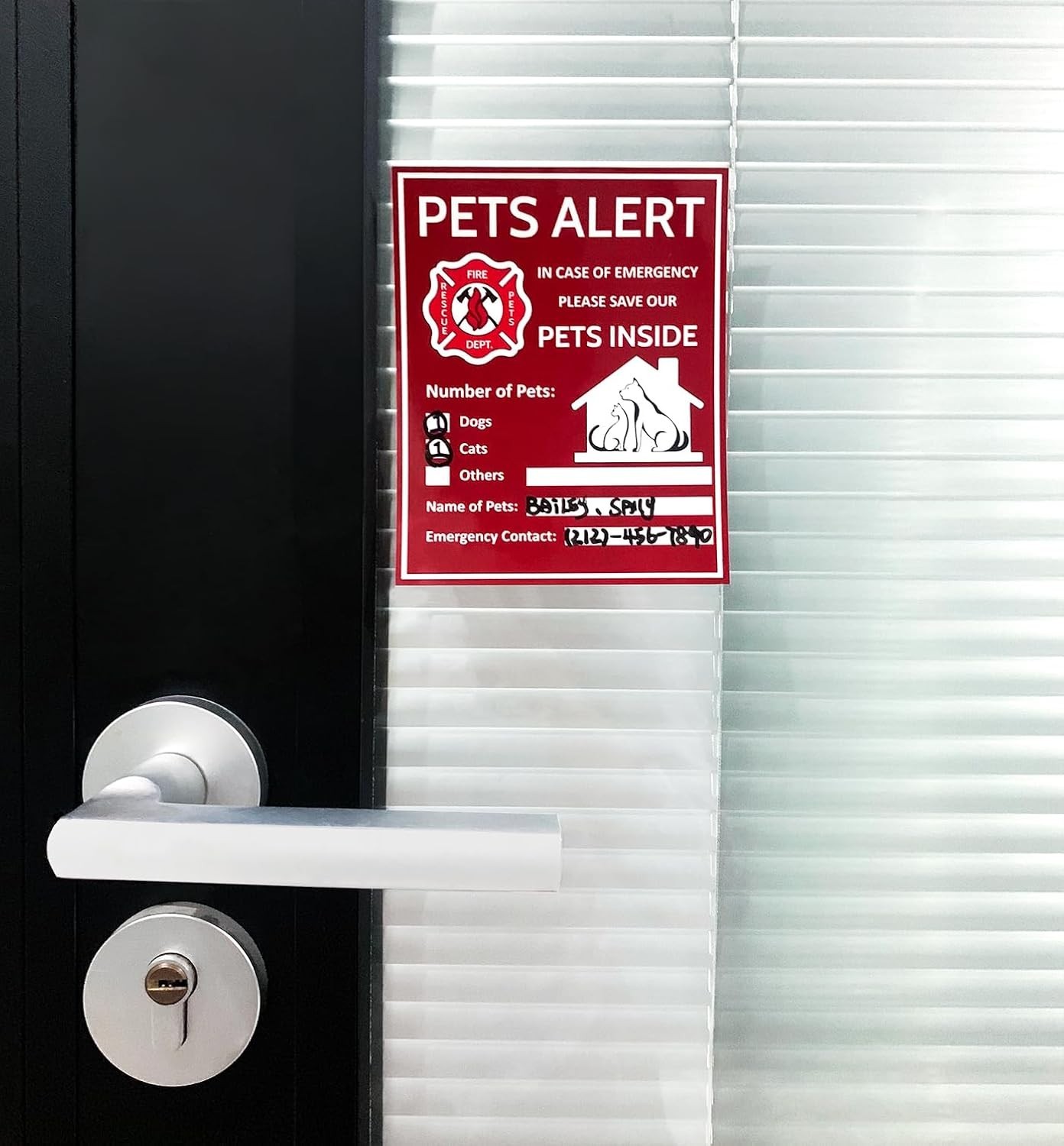 Custom Pet Inside Stickers with Wallet Cards for Emergency Situations – 11 Count