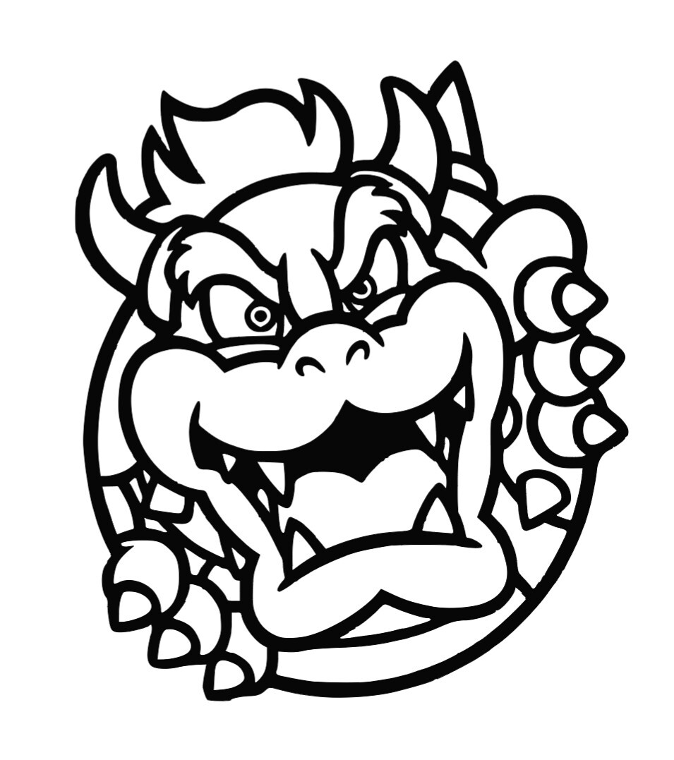 Mario Bowser Vinyl Decal Sticker -Multiple Colors & Sizes- FREE SHIPPING
