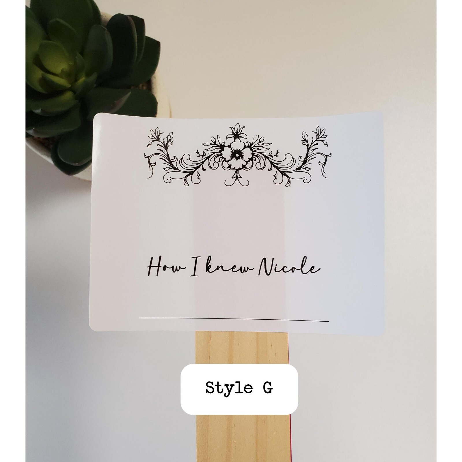 Custom Memorial Name Tag Stickers | Celebration Of Life | 4" x 3" Glossy Labels