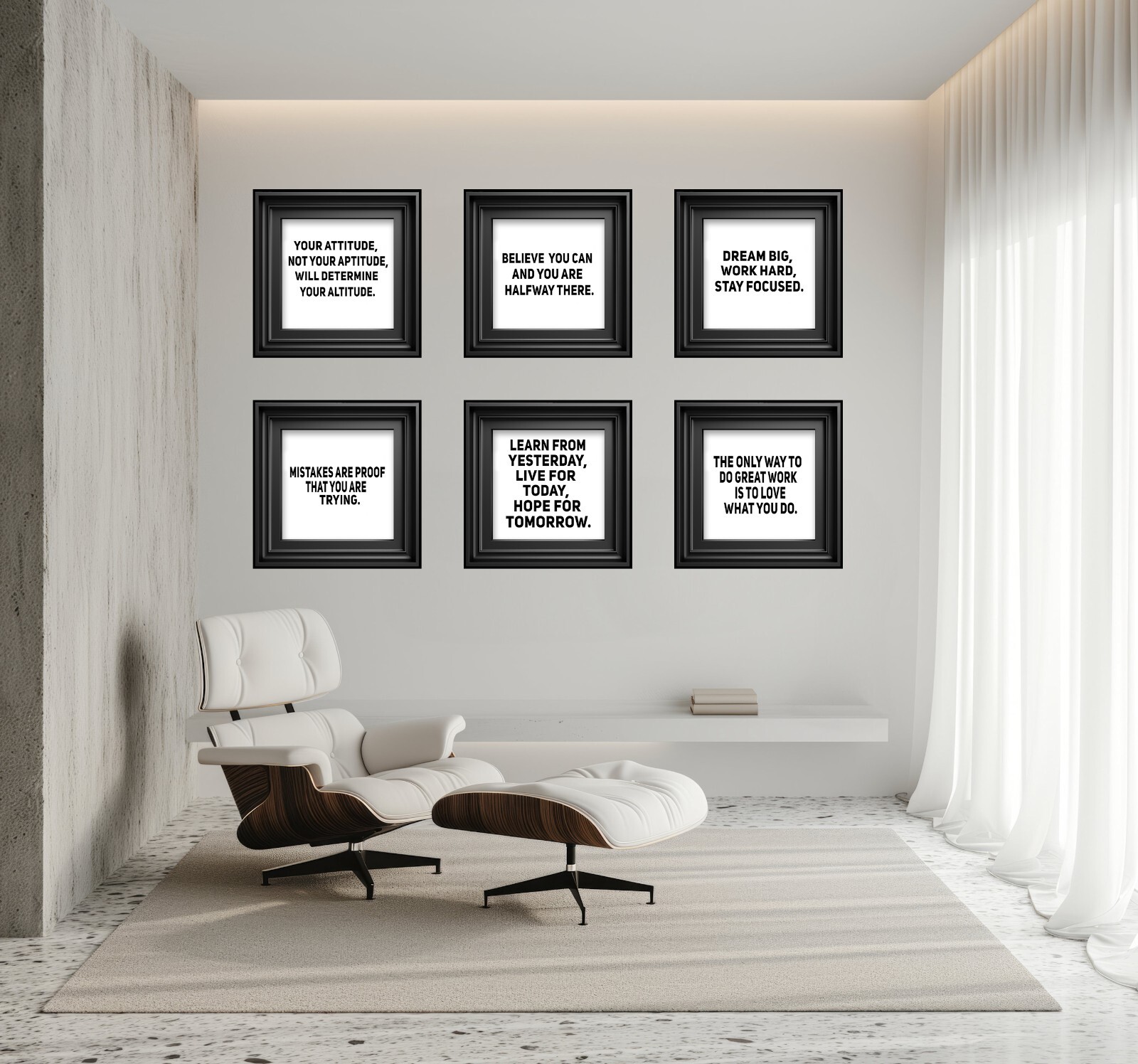 Motivational Wall Art – Peel and Stick Vinyl/removable Wall Decals. 3D illusion.