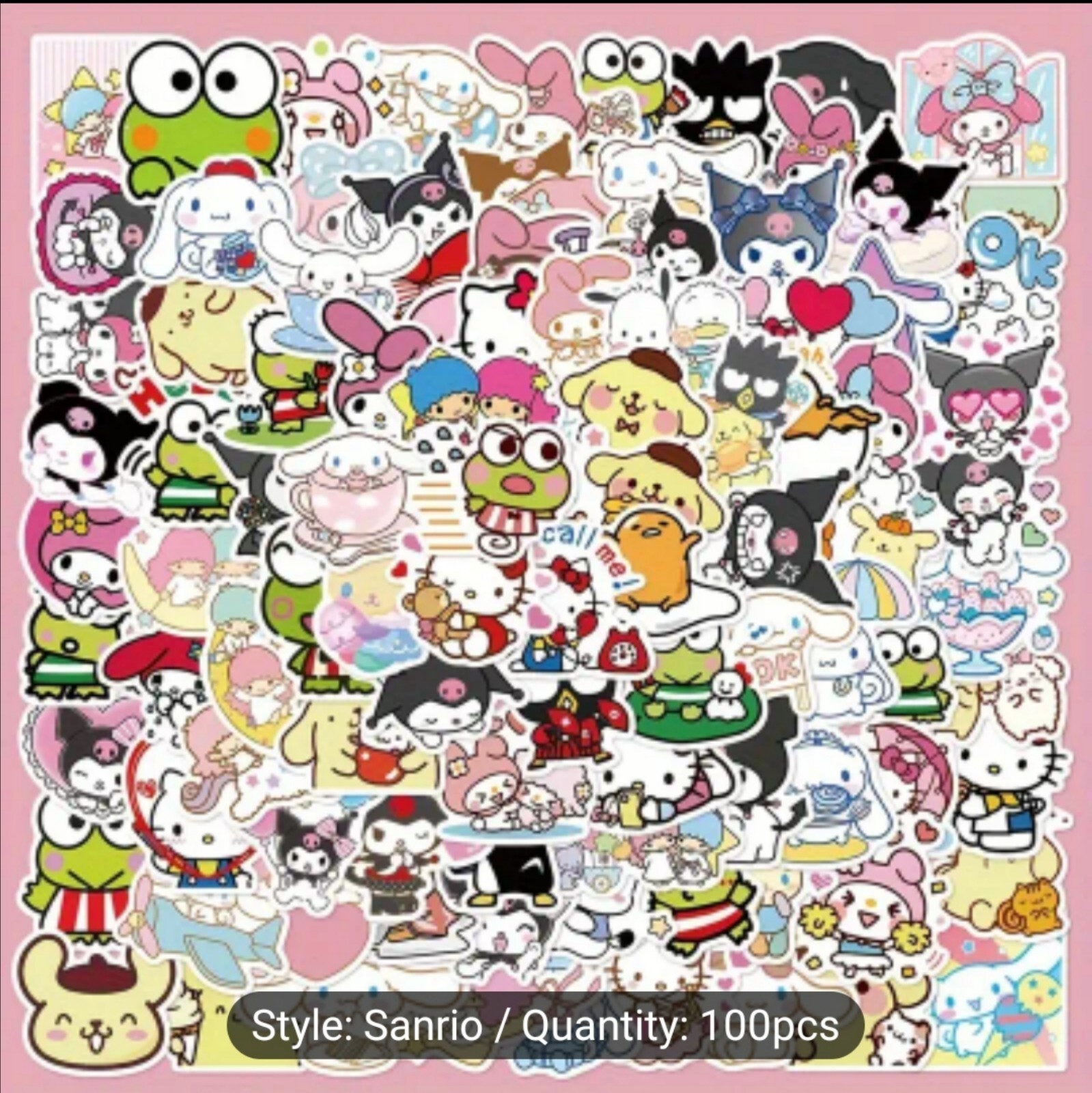 10 PCS Sanrio Characters Hello Kitty And Friends Stickers BRAND NEW