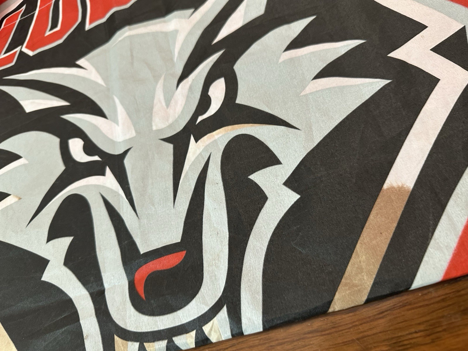New Mexico Lobos NCAA Stickers & Used Banner Lot- Please Read See Photos! LOBOS!
