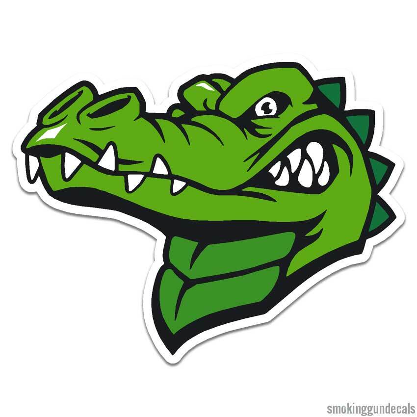Alligator Crocodile Gator, Vinyl Decal Sticker, Indoor Outdoor, 3 Sizes, #12071