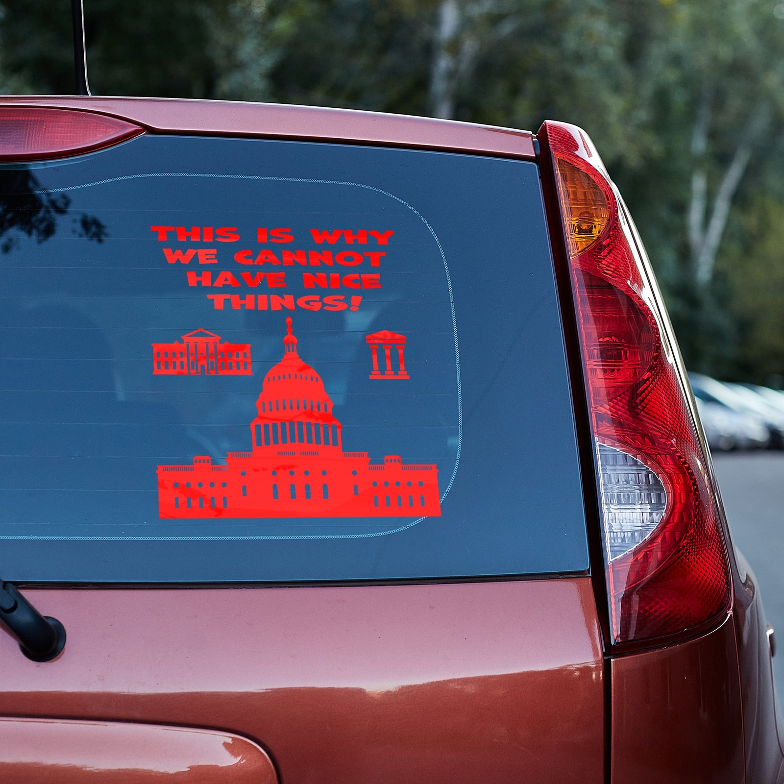 This is why we cannot have nice things Vinyl decal anti government funny