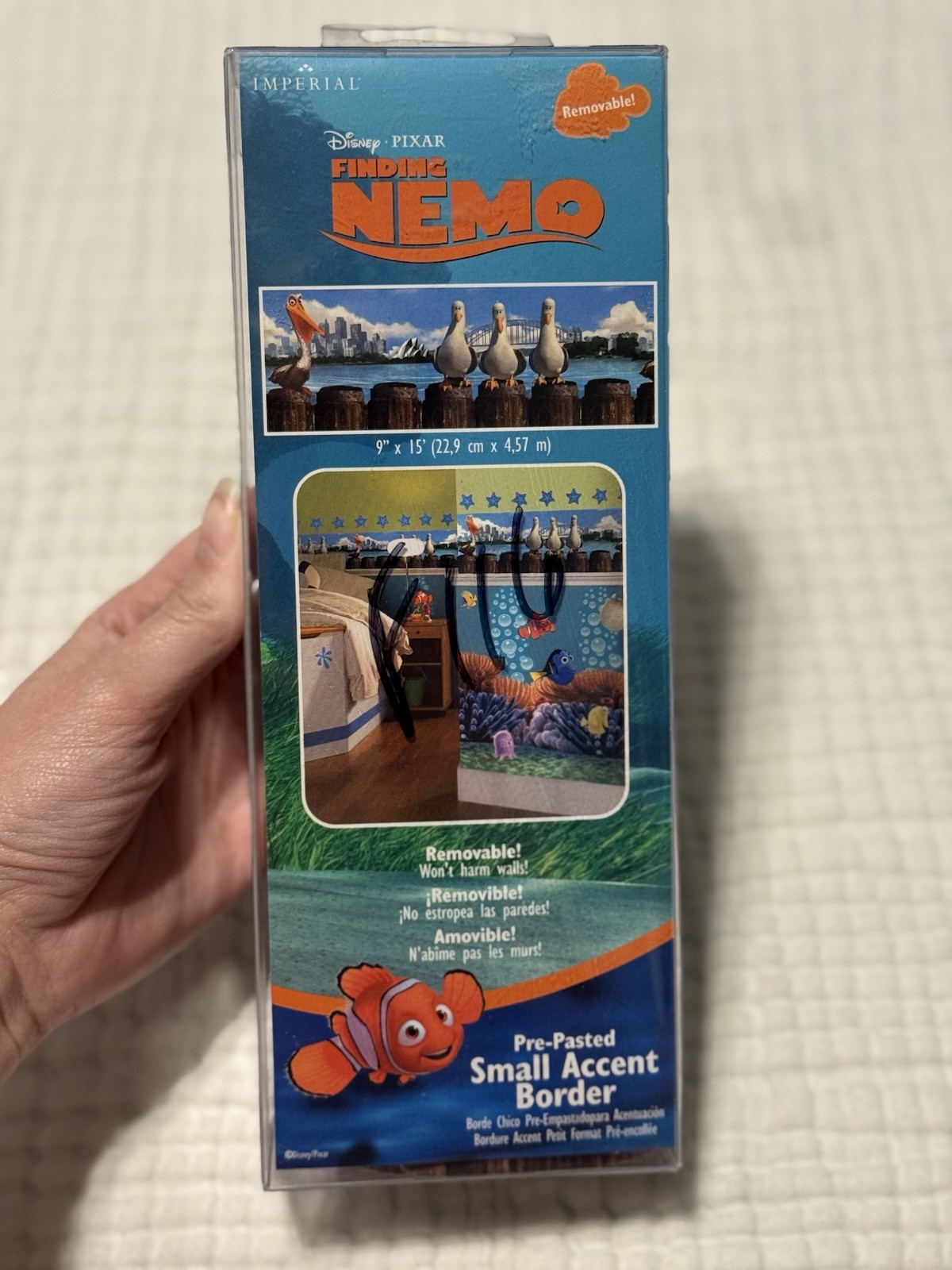 Finding Nemo VTG Self-Stick Wall Border 9" x 15' Nursery Kids Room- NEW
