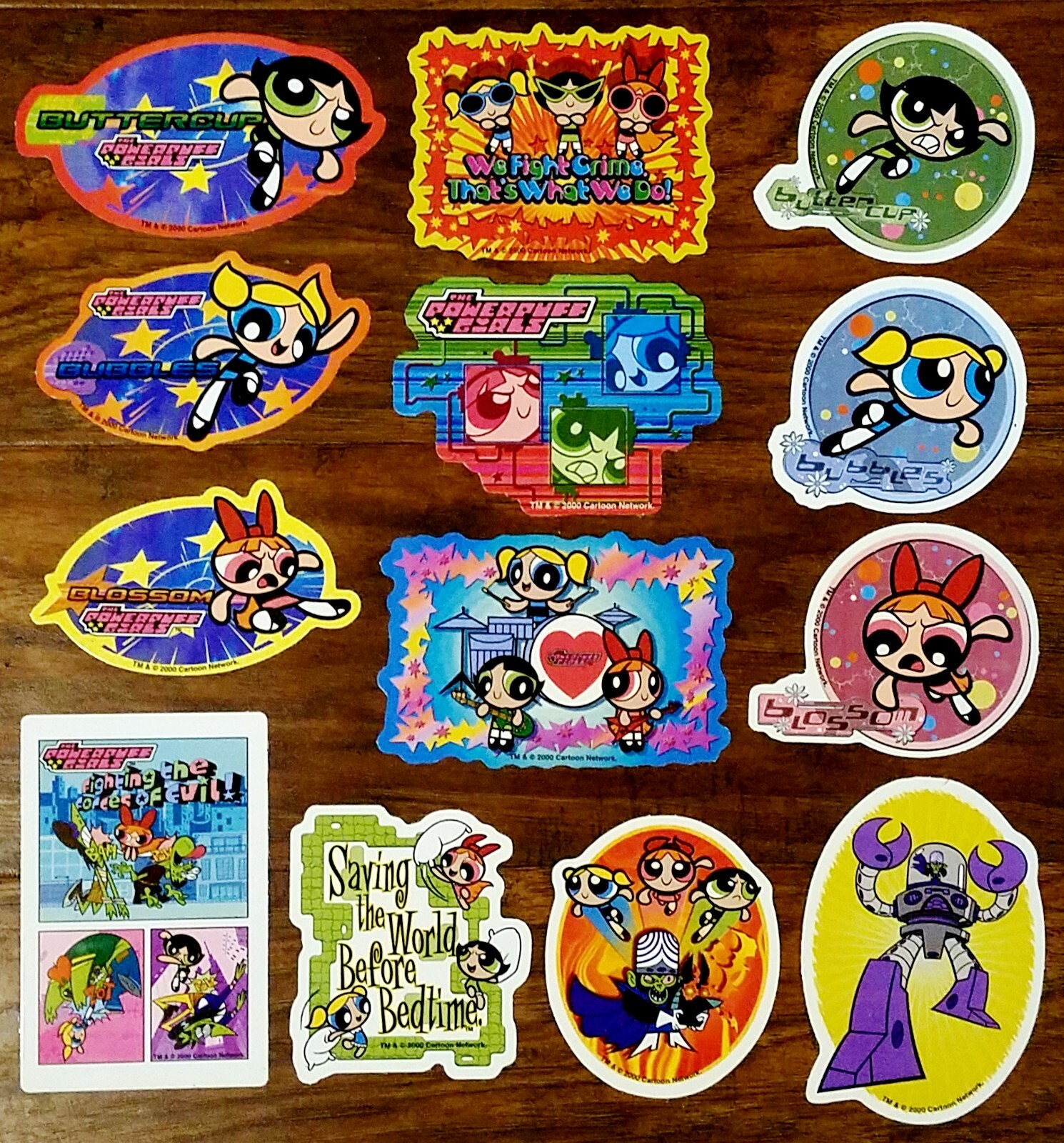 You Pick! ~ The Powerpuff Girls Sticker / Decal vending New, Vintage year 2000
