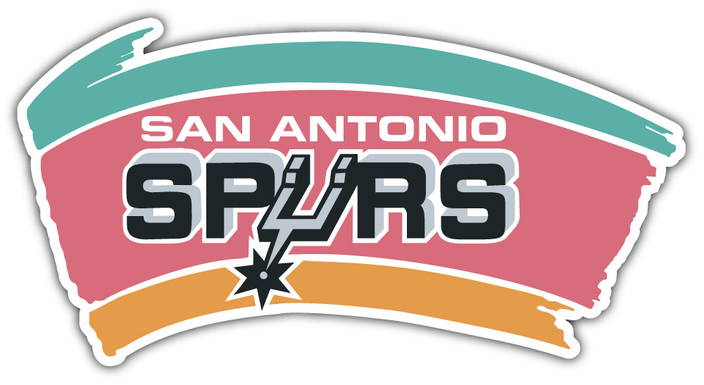 San Antonio Spurs NBA Basketball Sport Logo Car Bumper Sticker Decal "SIZES"