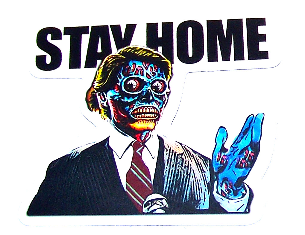 THEY LIVE Cut Sticker Decal Movie Sci-Fi Horror – Roddy Piper – They Live