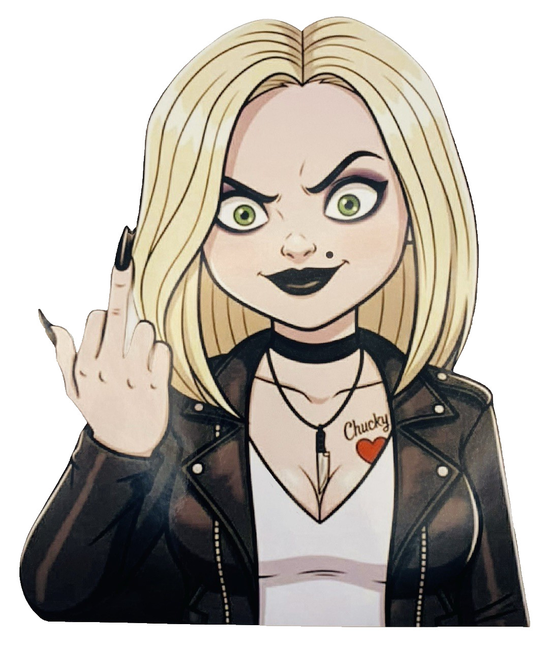 Bride Of Chucky Tiffany Inspired Waterproof Car Decal Vinyl Sticker Horror