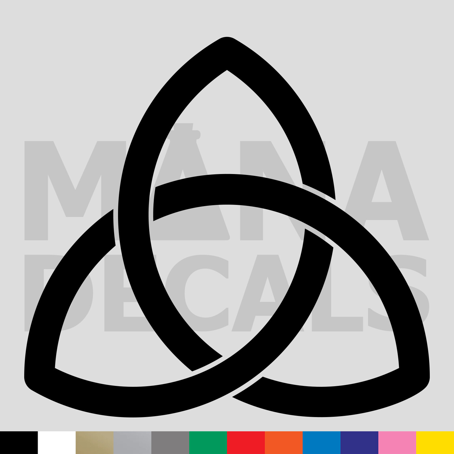 Trinity Vinyl Die Cut Decal Sticker – Triquetra Christian Religious Celtic Knot
